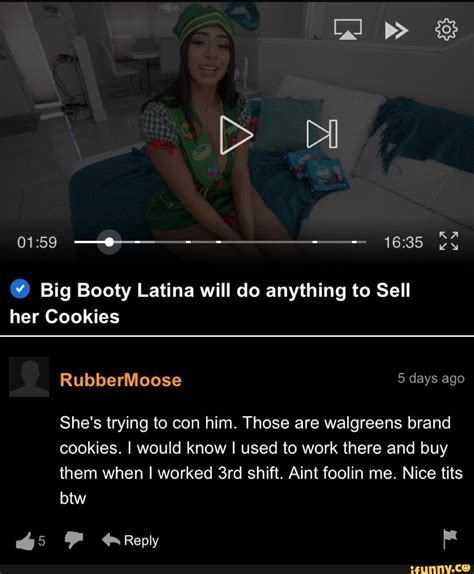 Big Booty Latina Selling Cookies Porn Videos 